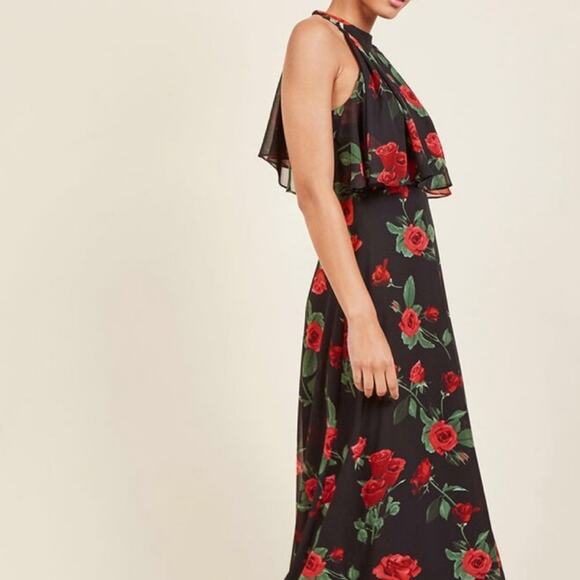 Liza Luxe Rose Print Sleeveless Maxi Size XS - Picture 2 of 7